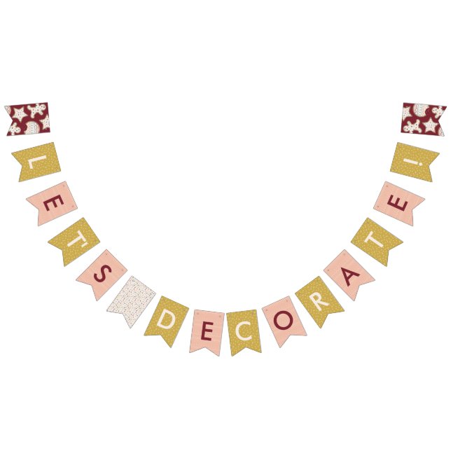 Red Christmas Cookie Decorating Party Banner (All)