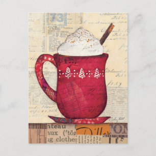 Red Christmas Cup Holiday Postcard