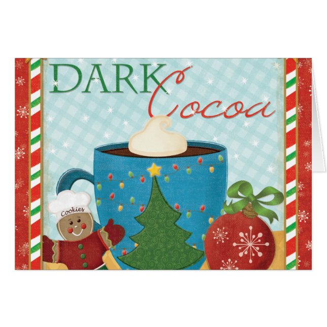 Red Christmas Cup with Creamy Cocoa (Front Horizontal)