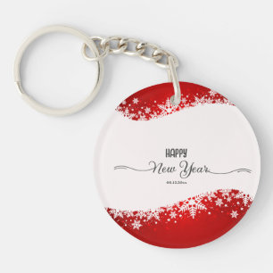 Red Christmas Decor Keychain