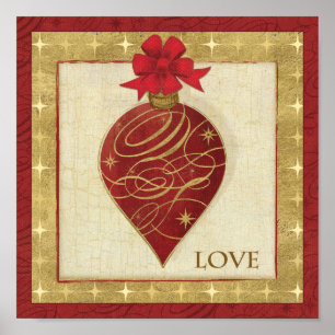 Red Christmas DŽcor Hope Poster