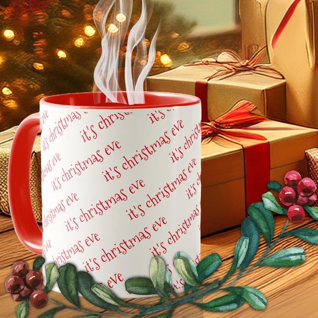 Red Christmas Eve Mug (Creator Uploaded)