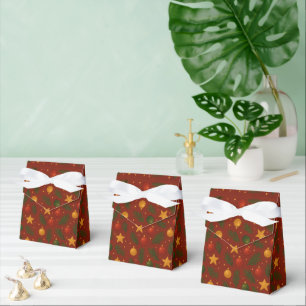 Red Christmas Favour Boxes – Classic Holiday Gift 