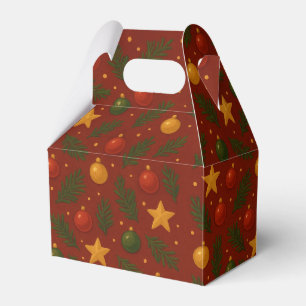 Red Christmas Favour Boxes – Classic Holiday Party