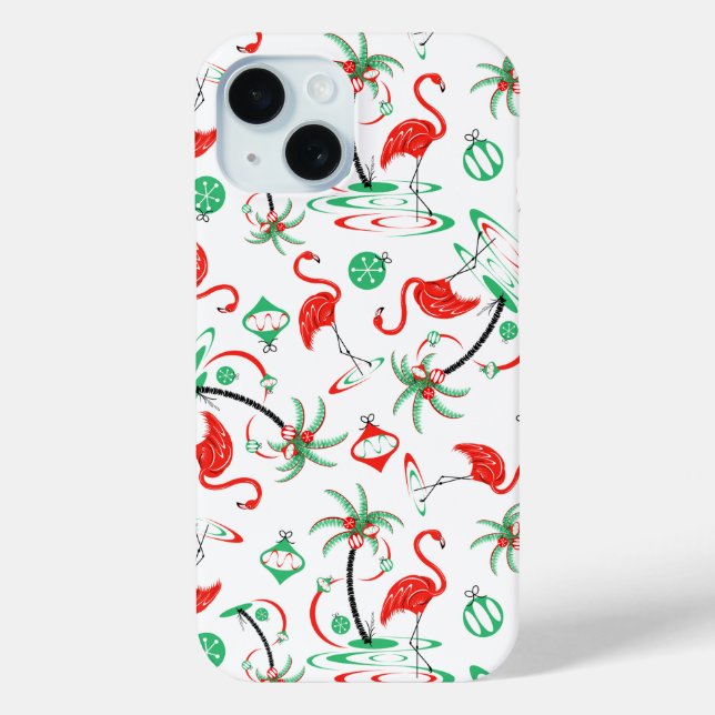 Red Christmas Flamingo Multi iPhone Case-Mate iPhone Case (Back)