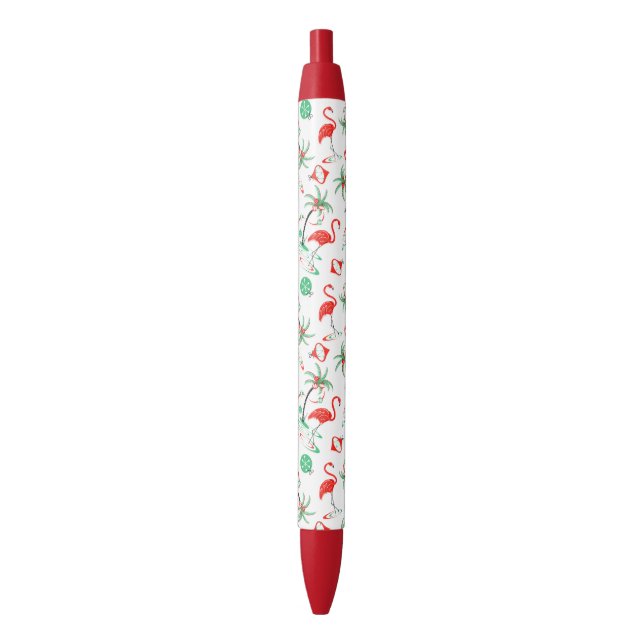 Red Christmas Flamingo Multi pen (Front Vertical)