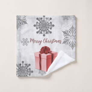 Red Christmas Gift Holiday Towel Set