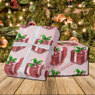 Red Christmas Gift Wrapping Paper