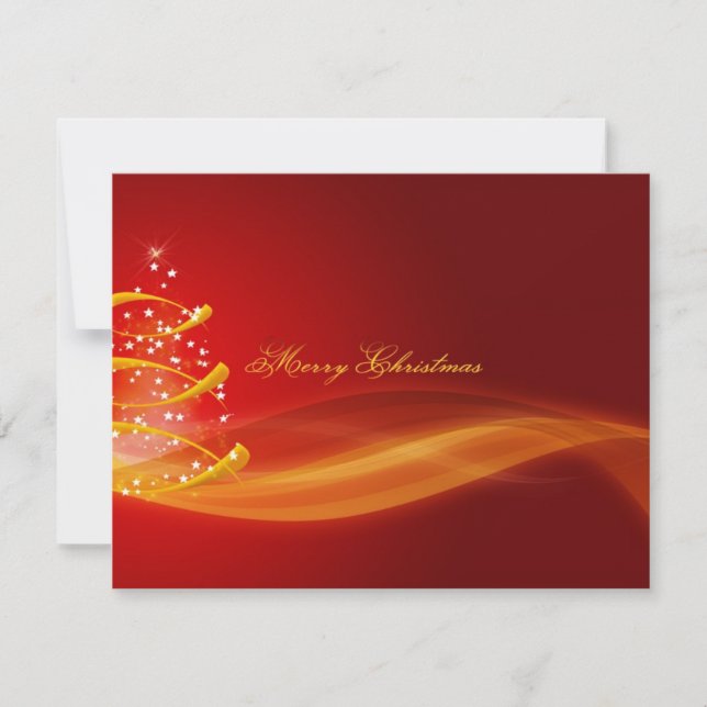 Red Christmas Holiday Card (Front)
