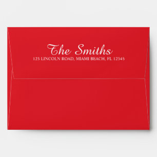 Red Christmas Holiday Envelope