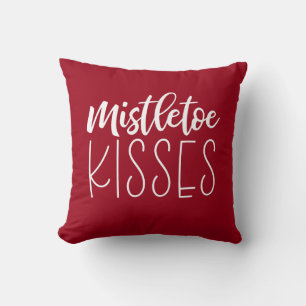 Red Christmas Holiday Throw Pillow