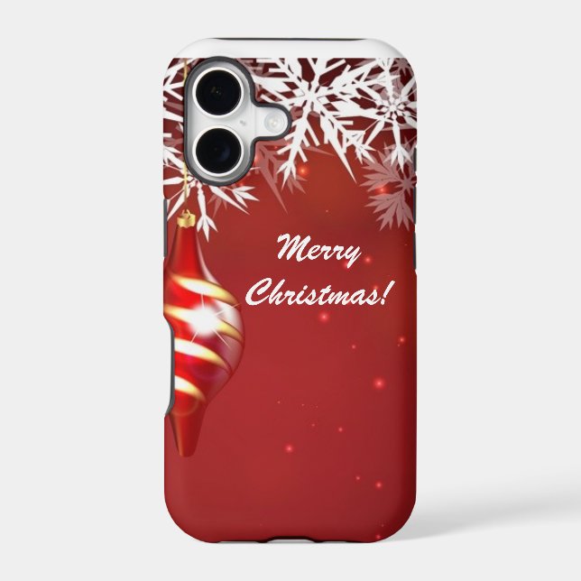 Red Christmas iPhone Case (Back)