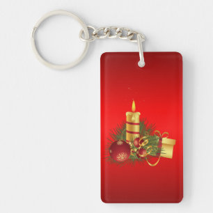 Red Christmas Key Ring