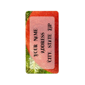 Red Christmas Ornament Bauble Label