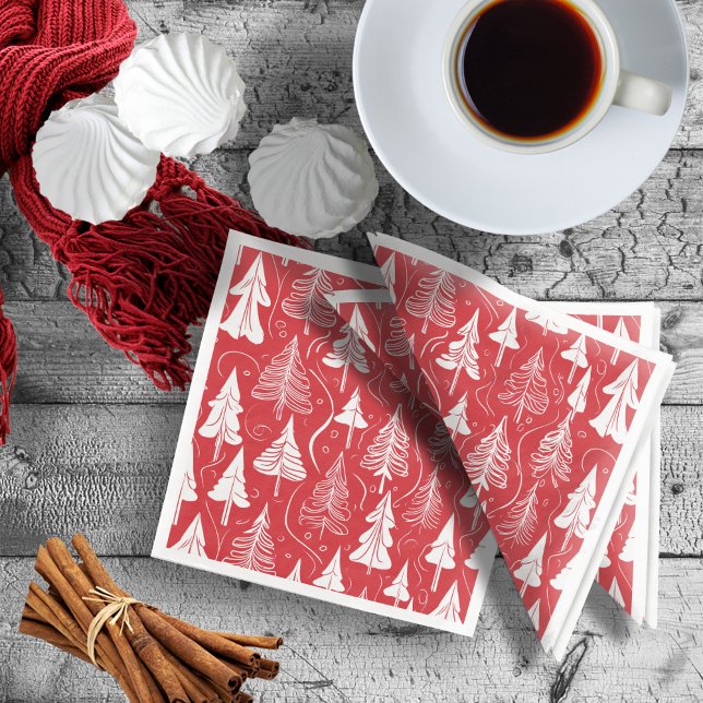 Red Christmas Pattern#6 ID1009 Napkin (Creator Uploaded)
