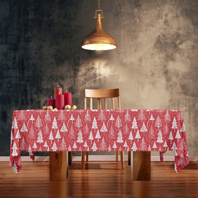 Red Christmas Pattern#6 ID1009 Tablecloth (Creator Uploaded)