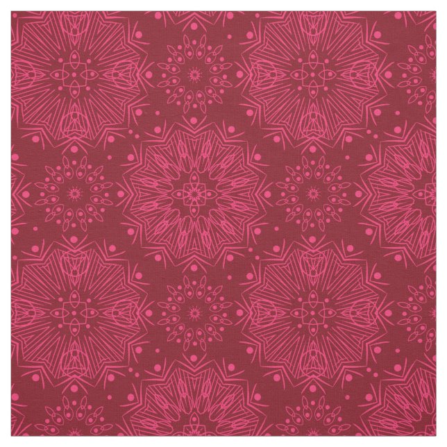 Red Christmas pattern Fabric (Swatch)