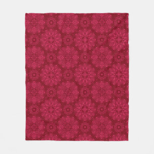 Red Christmas pattern Fleece Blanket