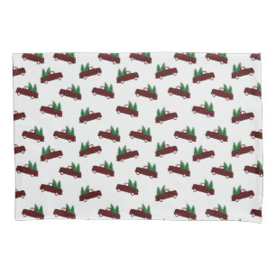 Red Christmas Pattern Fleece Blanket Pillowcase