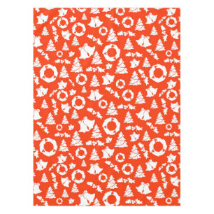 Red Christmas Pattern Tablecloth