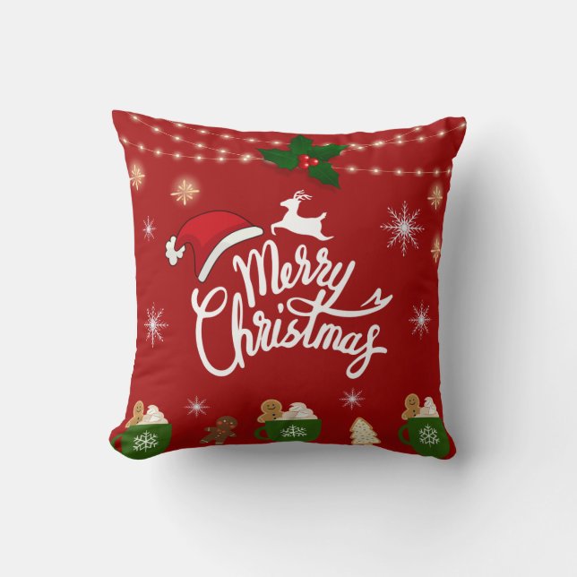 red christmas pillow (Front)