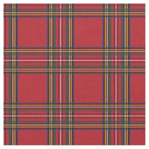 Red Christmas plaid fabric