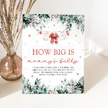 Red Christmas Santa Baby How Big Is Mummy's Belly  Pedestal Sign<br><div class="desc">The Red Christmas Santa Baby How Big Is Mummy's Belly Game Sign brings festive fun to your holiday-themed baby shower! With a cheerful red design and Santa-inspired details, this game sign invites guests to guess the size of Mummy’s belly, adding a playful, lighthearted activity to the celebration. It’s a perfect...</div>