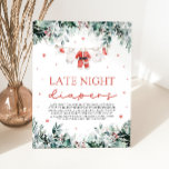 Red Christmas Santa Baby Shower Late Night Diapers Pedestal Sign<br><div class="desc">The Red Christmas Santa Baby Shower Late Night Diapers Game Signs add a festive, playful touch to your baby shower! Featuring a cheerful red holiday design with Santa elements, these signs invite guests to add humourous notes to late-night diaper changes, bringing a bit of fun and laughter to those sleepless...</div>