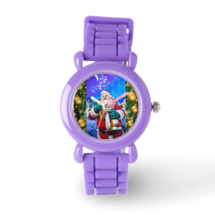 Red Christmas Santa Claus In Winter eWatch Watch