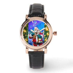 Red Christmas Santa Claus In Winter eWatch Watch