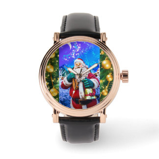 Red Christmas Santa Claus In Winter eWatch Watch