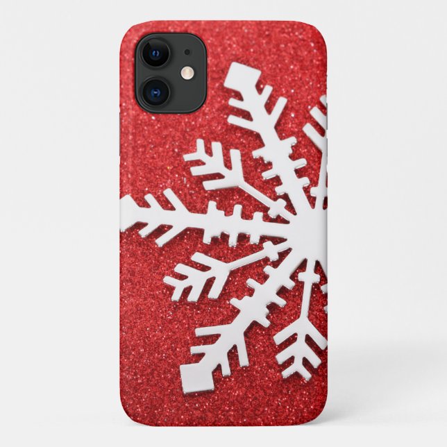 Red Christmas Sparkles Case-Mate iPhone Case (Back)