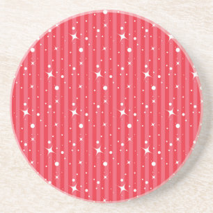 Red Christmas Stars Coaster