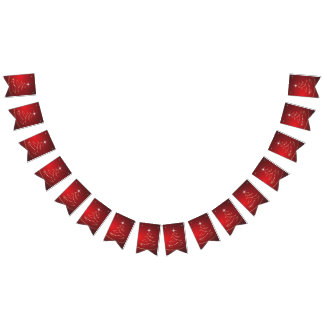 red christmas tree christmas bunting 