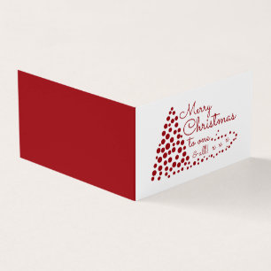 Red Christmas Tree, Family Photo Christmas Card