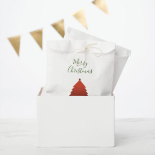 Red Christmas Tree Favour Bag