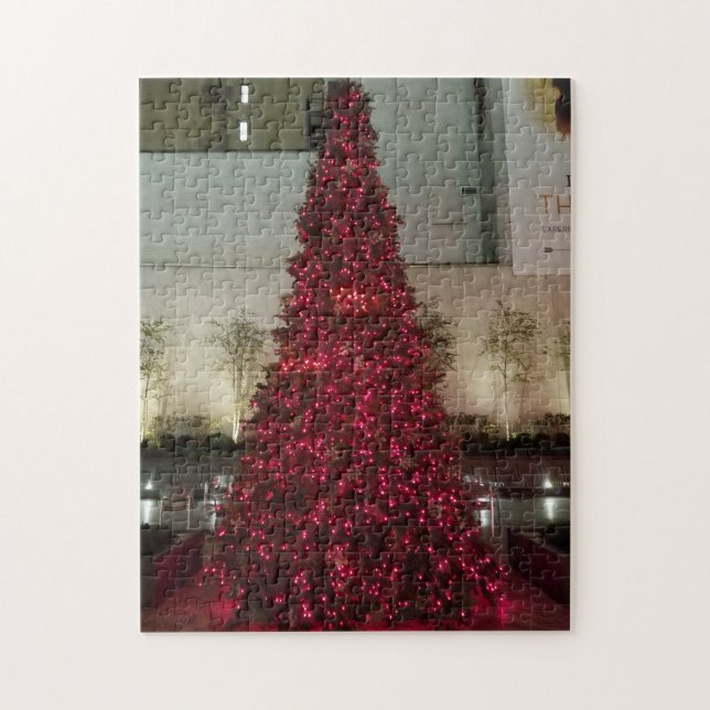 Red Christmas Tree - NYC Jigsaw Puzzle (Vertical)