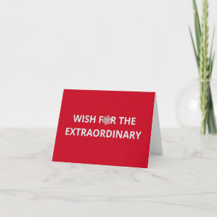 Red Christmas Wish Holiday Card