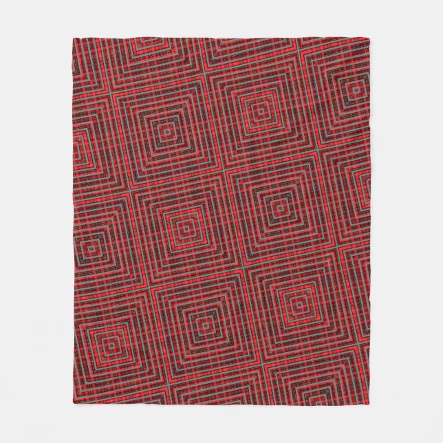 red chritmas  fleece blanket (Front)