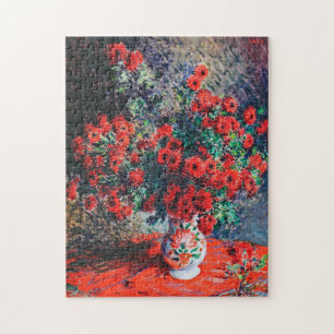 Red Chrysanthemum, Monet Jigsaw Puzzle