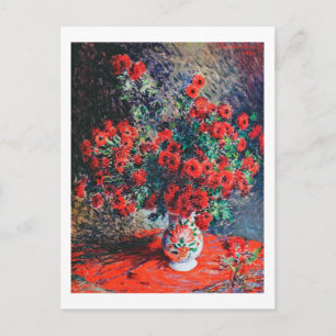 Red Chrysanthemum, Monet Postcard