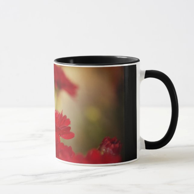 Red Chrysanthemums Mug (Right)