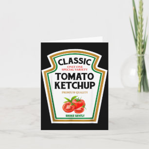 Red Chup Diy Halloween Costume Matching Group Card