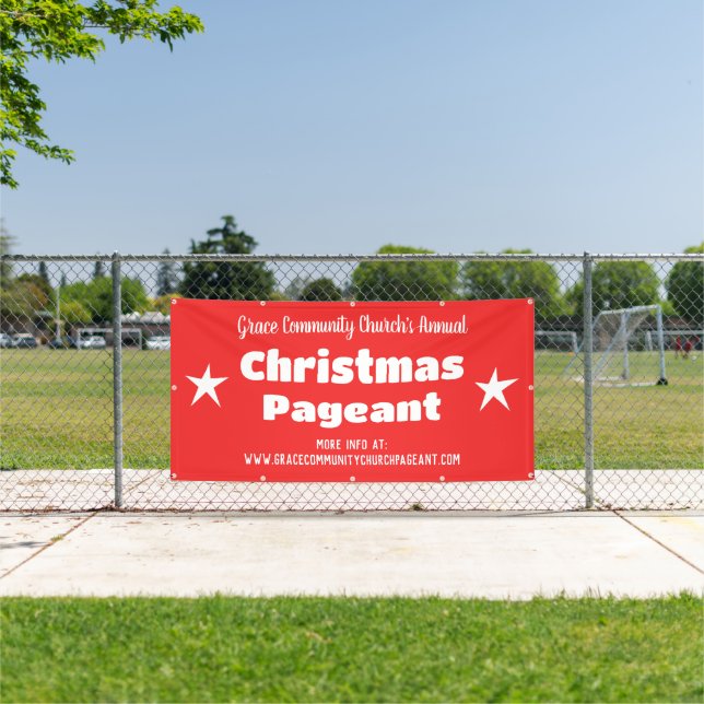 Red Church Personalised Banner (Insitu)