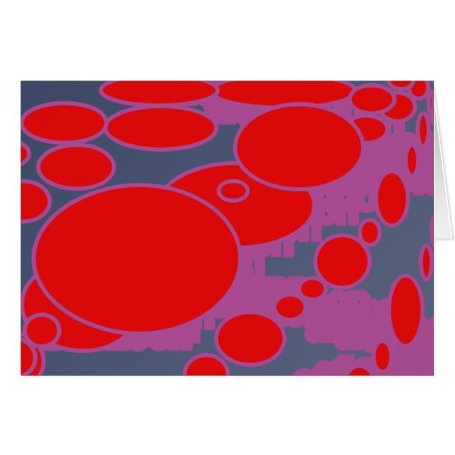 red circle and dark blue purple abstract art (Front Horizontal)