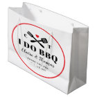 Red Circle I Do BBQ Engagement Party