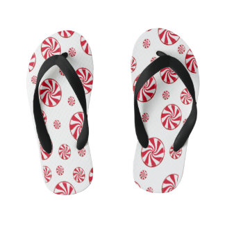 Red circle kid's thongs