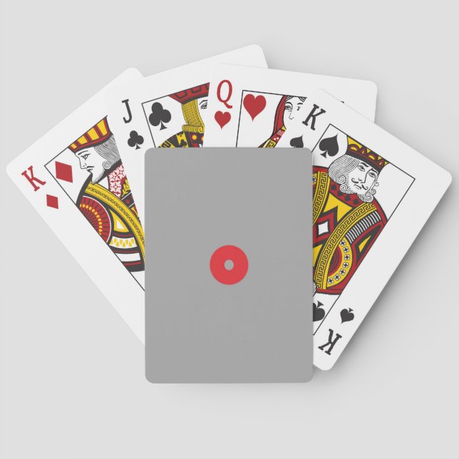 Red Circle Playing Cards (Back)