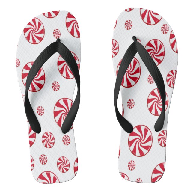 Red circle  thongs (Footbed)