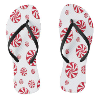 Red circle thongs